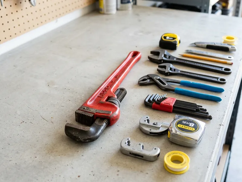 Professional plumbers in Odin, KS equipped with top-tier tools for residential and commercial plumbing services.